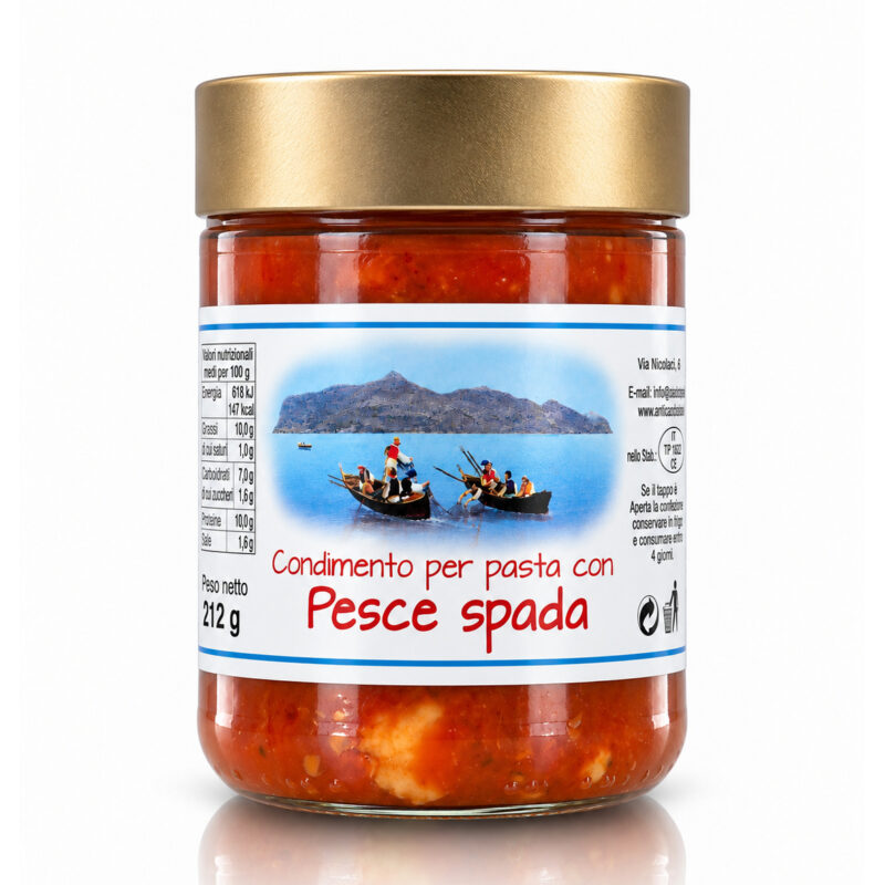 Condimento per pasta con pesce spada – Antica Tonnara di Favignana