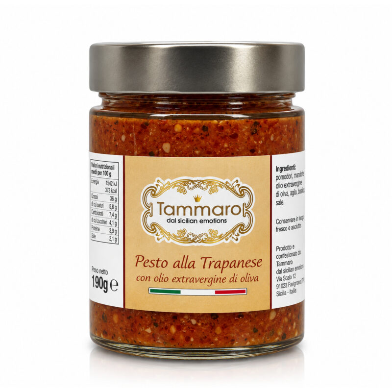 Pesto alla trapanese Antica Tonnara di Favignana, vasetto di vetro