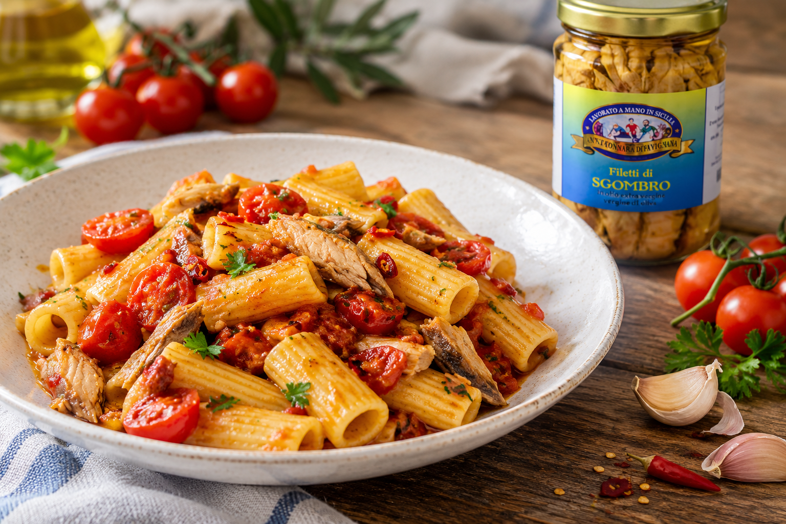 Rigatoni allo sgombro